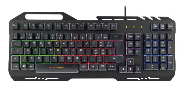 DELTACO GAMING 3-in-1 Gaming kit, Rainbow LED backlight, black
