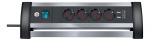 Brennenstuhl Alu-Office-Line Ext Skt 4-way +USB 1,8m H05VV-F 3G1.5