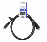 DELTACO HDMI cable CCS, HDMI High Speed w/Ethernet, FSC, 1,0m, black