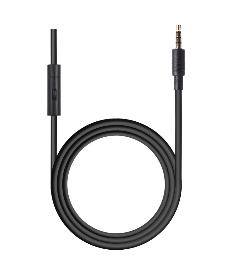 STREETZ headset for smartphone, microphone, 1-button, 1,5m, black