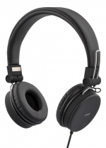 STREETZ headset for smartphone, microphone, 1-button, 1,5m, black