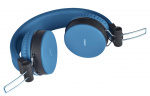 STREETZ headset for smartphone, microphone, 1-button, 1,5m, blue