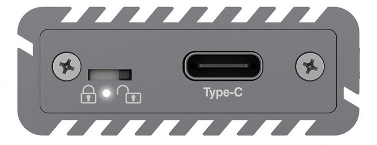 External Type-CT aluminium enclosure for M.2 NVMe SSD External Type-CT aluminium enclosure for M.2 NVMe SSD