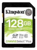 Kingston 128GB SDXC Canvas Select Plus 100R C10 UHS-I U3 V30