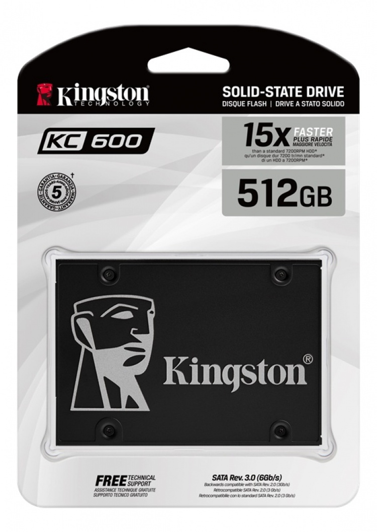 Kingston 512G SSD KC600 SATA3 2.5 Kingston 512G SSD KC600 SATA3 2.5