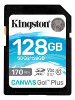 Kingston 128GB SDXC Canvas Go Plus 170R C10 UHS-I U3 V30