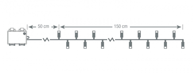Light chain, 1.5m, 20 LED, battery, outdoor, ww Light chain, 1.5m, 20 LED, battery, outdoor, ww