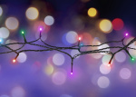 Light chain, 3 m, 40 LED, battery,outdoor, RGB