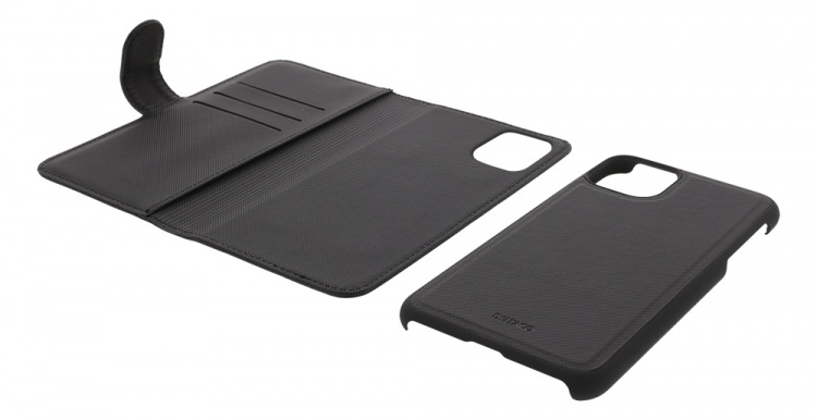 DELTACO wallet case 2-in-1, iPhone 11, magnetic back cover