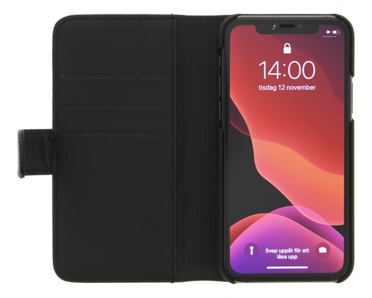 DELTACO wallet case 2-in-1, iPhone 11, magnetic back cover