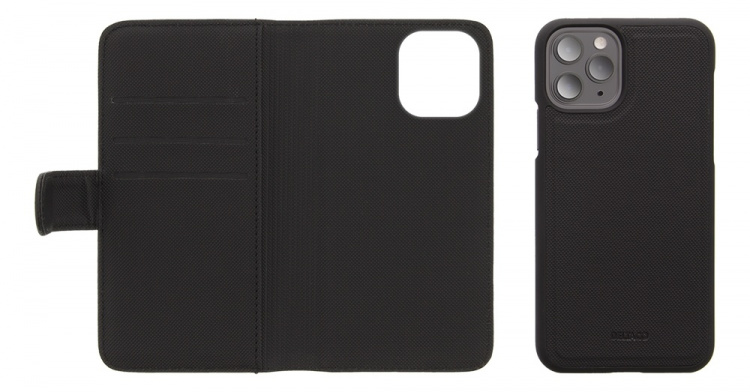 DELTACO wallet case 2-in-1, iPhone 11, magnetic back cover