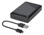 DELTACO power bank 10 000 mAh, 1x USB-C PD, 1x USB-A Fast Charge