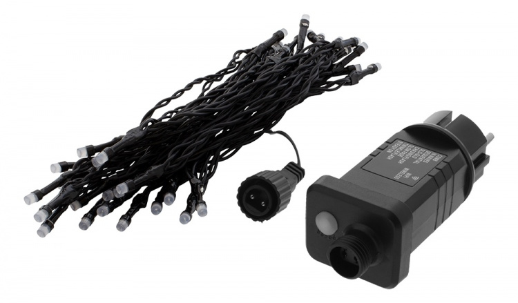 DELTACO SMART HOME WiFi light chain, 5m, 40 led, adapter, IP44, RGB