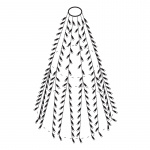 DELTACO SMART HOME Tree light,2m,10strings,300L,WW,adapter,IP44