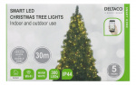 DELTACO SMART HOME Tree light,2m,10strings,300L,WW,adapter,IP44
