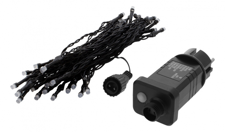 DELTACO SMART HOME WiFi light chain, 5m, 40 led, adapter,IP44, WW