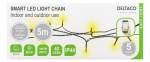 DELTACO SMART HOME WiFi light chain, 5m, 40 led, adapter,IP44, WW