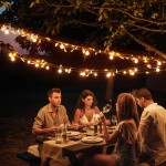 DELTACO SMART HOME WiFi light chain, 5m, 40 led, adapter,IP44, WW