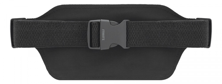 STREETZ Sport waist bag, reflective, fits most mobile phones, black