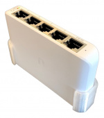 Winther UniFi Switch Flex Mini wallmount 3D printed clear plastic