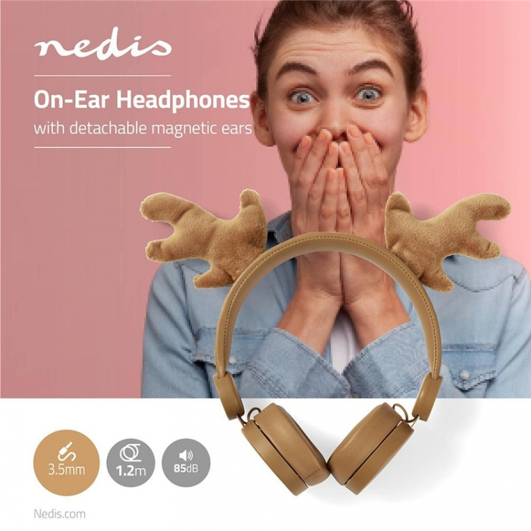 Trådanslutna hörlurar | 1.2 m Rund kabel | On-Ear | Avtagbara mag Trådanslutna hörlurar | 1.2 m Rund kabel | On-Ear | Avtagbara mag