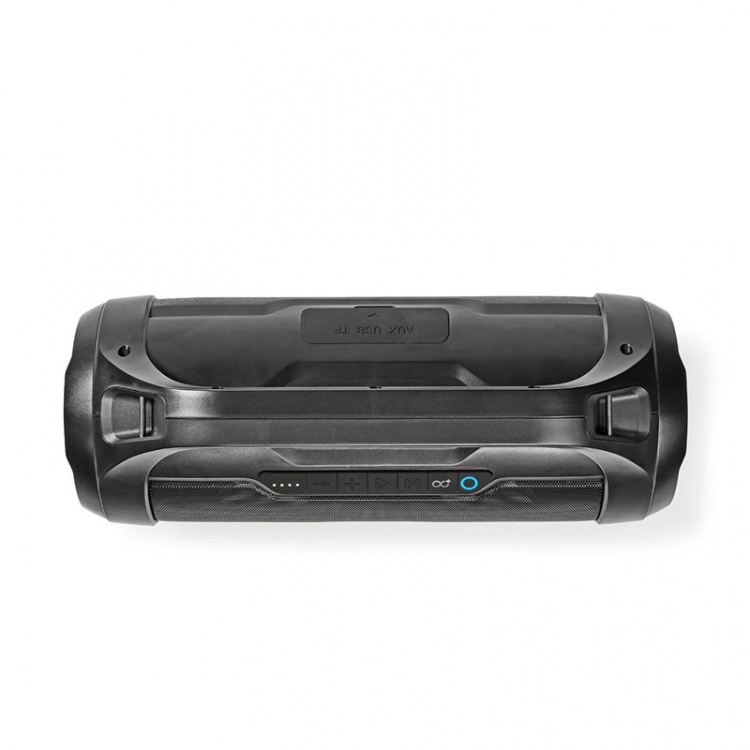 Nedis Bluetooth® Party Boombox | 6 timmar | 2.0 | 80 W | Uppspelning av media: AUX / Micro SD / USB | IPX5 | Synkroniseringsbar | Bärhandtag | Festljus | Svart Nedis Bluetooth® Party Boombox | 6 timmar | 2.0 | 80 W | Uppspelning av media: AUX / Micro SD / USB | IPX5 | Synkroniseringsbar | Bärhandtag | Festljus | Svart