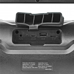 Nedis Bluetooth® Party Boombox | 6 timmar | 2.0 | 80 W | Uppspelning av media: AUX / Micro SD / USB | IPX5 | Synkroniseringsbar | Bärhandtag | Festljus | Svart Nedis Bluetooth® Party Boombox | 6 timmar | 2.0 | 80 W | Uppspelning av media: AUX / Micro SD / USB | IPX5 | Synkroniseringsbar | Bärhandtag | Festljus | Svart