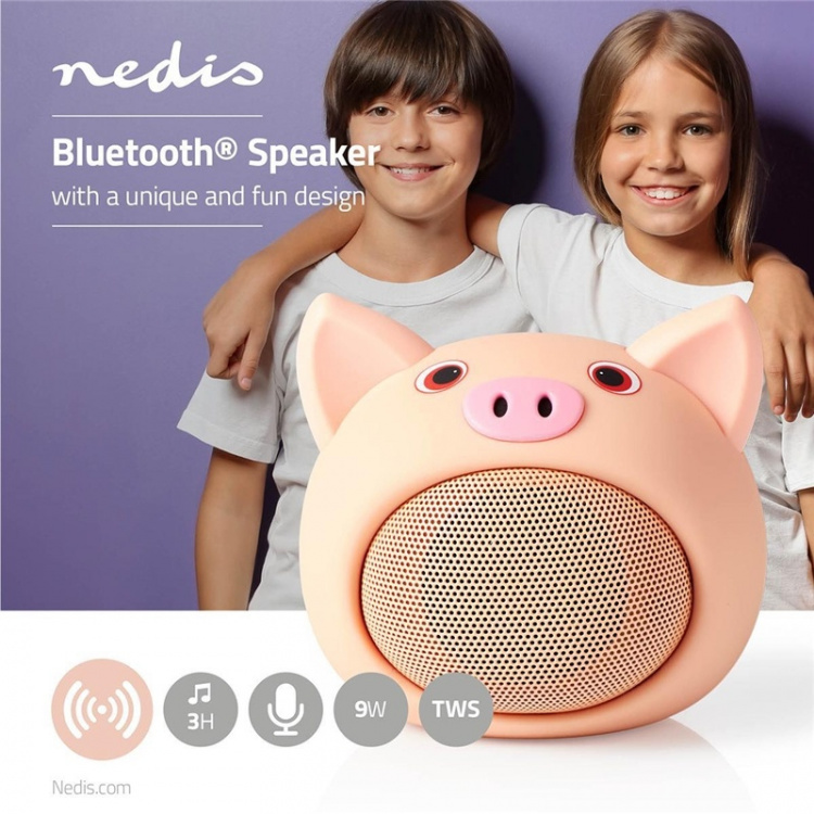 Animaticks Bluetooth-högtalare | 3 timmars speltid | Handsfreesam