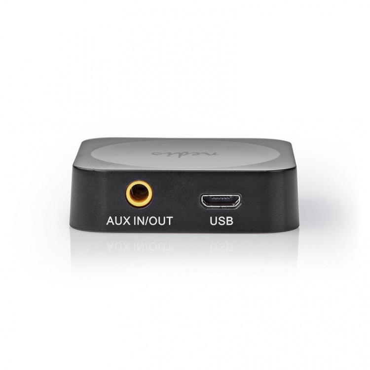 Nedis Bluetooth® Transceiver | Ingång för audio/video/dataanslutningar: 1x AUX | Audio / video / dataanslutningar utgång: 1x AUX | SBC | Upp till 1 enhet | Maximal batteritid: 6 timmar | Svart