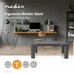 Nedis Skärmfäste | Ergonomi: Yes | Maximal bärförmåga: 18 kg | Universella | Justerbar höjd: Ja Nedis Skärmfäste | Ergonomi: Yes | Maximal bärförmåga: 18 kg | Universella | Justerbar höjd: Ja