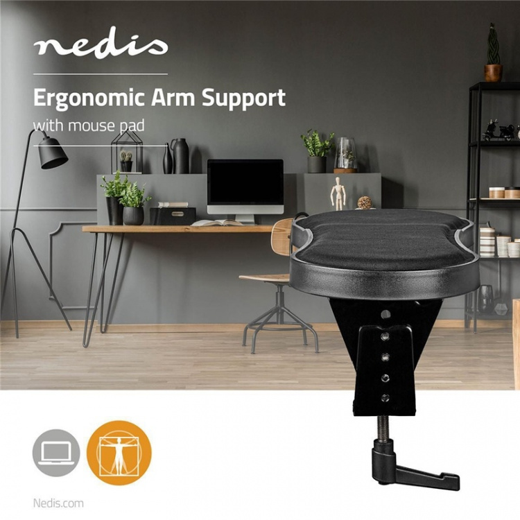 Nedis arm stöd | Antal pivot poäng: 1 Ledpunkt(er) | Armens längd: 40 | Max. lastkapacitet: 5 kg | Vridningsvinkel: 360 ° | Med musplattform Nedis arm stöd | Antal pivot poäng: 1 Ledpunkt(er) | Armens längd: 40 | Max. lastkapacitet: 5 kg | Vridningsvinkel: 360 ° | Med musplattform