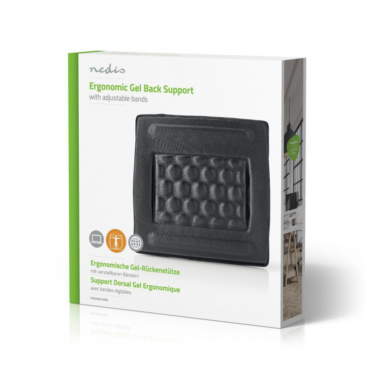 Nedis ryggstöd | Lycra / Skum