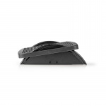 Ergonomiskt fotstöd plast svart