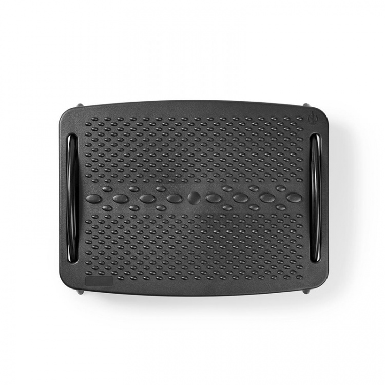 Ergonomiskt fotstöd plast svart