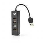 Nedis USB-hubb | USB-A Male | 4x USB A Female | 4-Port port(s) | USB 2.0 | USB ström Nedis USB-hubb | USB-A Male | 4x USB A Female | 4-Port port(s) | USB 2.0 | USB ström