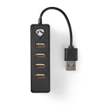 Nedis USB-hubb | USB-A Male | 4x USB A Female | 4-Port port(s) | USB 2.0 | USB ström Nedis USB-hubb | USB-A Male | 4x USB A Female | 4-Port port(s) | USB 2.0 | USB ström