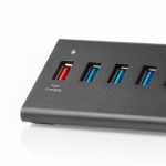 Nedis USB-hubb | USB Micro-B Female | USB-A Female | 8-Port port(s) | QC3.0 / USB 3.2 Gen 1 | Strömadapter / USB ström | 5 Gbps | 8x USB