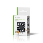 Nedis DC-fläkt | DC | Fläktstorlek: 40 mm | 3-Pin | 27.9 dBA | Svart