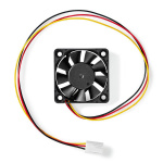 Nedis DC-fläkt | DC | Fläktstorlek: 40 mm | 3-Pin | 27.9 dBA | Svart