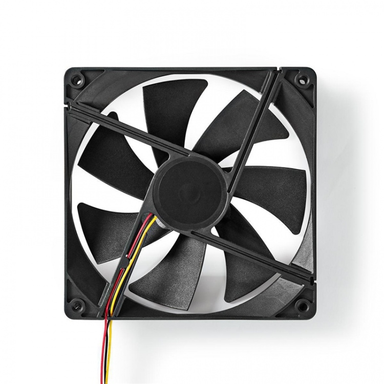 Nedis DC-fläkt | DC | Fläktstorlek: 140 mm | 3-Pin | 24.9 dBA | Svart