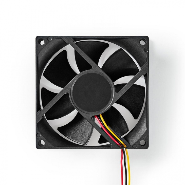 Nedis DC-fläkt | DC | Fläktstorlek: 80 mm | 3-Pin | 35.6 dBA | Svart Nedis DC-fläkt | DC | Fläktstorlek: 80 mm | 3-Pin | 35.6 dBA | Svart