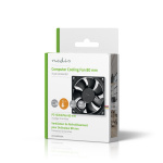 Nedis DC-fläkt | DC | Fläktstorlek: 80 mm | 3-Pin | 35.6 dBA | Svart Nedis DC-fläkt | DC | Fläktstorlek: 80 mm | 3-Pin | 35.6 dBA | Svart