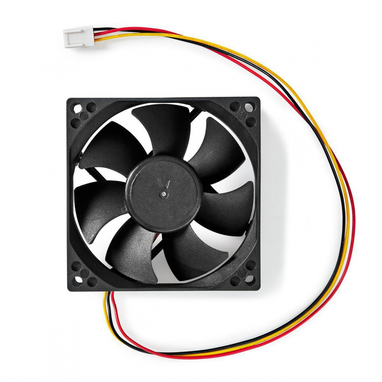 Nedis DC-fläkt | DC | Fläktstorlek: 80 mm | 3-Pin | 35.6 dBA | Svart Nedis DC-fläkt | DC | Fläktstorlek: 80 mm | 3-Pin | 35.6 dBA | Svart