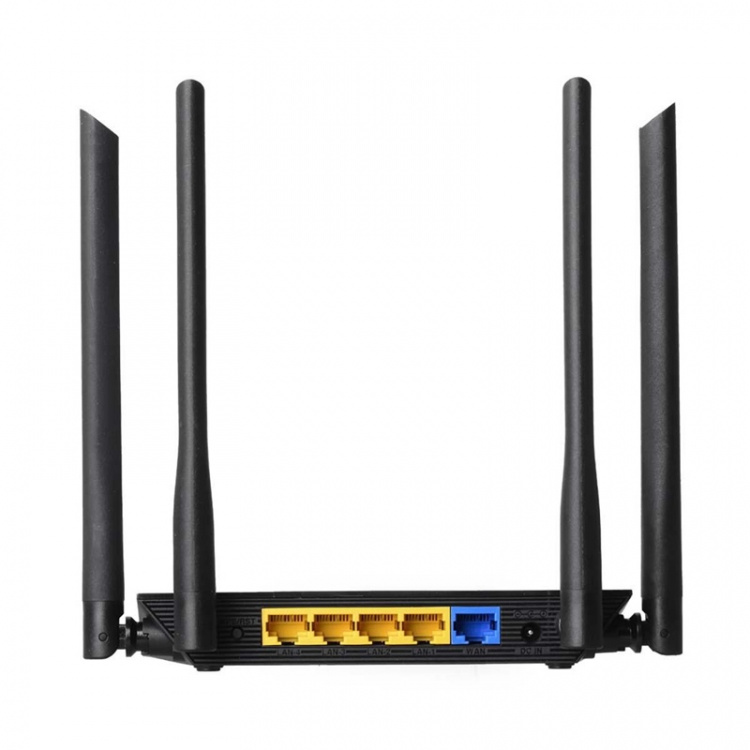 Edimax Trådlös Router AC1200 2.4/5 GHz (Dual Band) 10/100 Mbit Svart