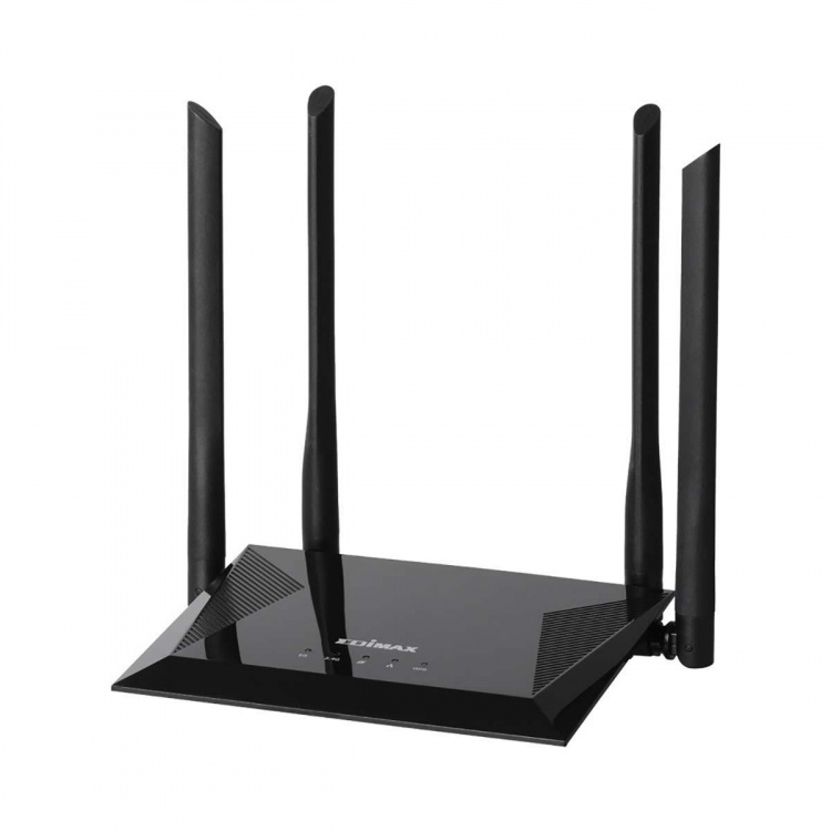 Edimax Trådlös Router AC1200 2.4/5 GHz (Dual Band) 10/100 Mbit Svart