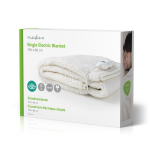 Nedis Elektrisk Filt | Filt | 1 Person | 150 x 80 cm | 3 Värmeinställningar | Tvättbar | Överhettningsskydd | Polyester / Syntetisk Nedis Elektrisk Filt | Filt | 1 Person | 150 x 80 cm | 3 Värmeinställningar | Tvättbar | Överhettningsskydd | Polyester / Syntetisk