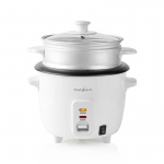 Nedis Riskokare | 0.6 l | 300 W | Ångermaskin i aluminium | Non-stick beläggning | Avlägsningsbar skål | Automatisk avstängning