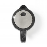 Nedis Vatten kokare | 1.7 l | Glas | Transparent | 60,70,80,90,100 °C | Temperatur indikator | Roterbar 360 grader | Dolt värmeelement | Strix® kontroll | Koka-tort funktion