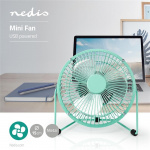 Nedis Bordsfläkt | USB ström | Diameter: 150 mm | 3 W | 1-Hastighet | Turkos Nedis Bordsfläkt | USB ström | Diameter: 150 mm | 3 W | 1-Hastighet | Turkos