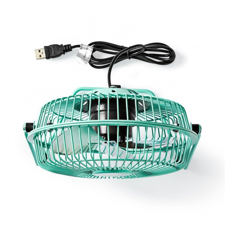 Nedis Bordsfläkt | USB ström | Diameter: 150 mm | 3 W | 1-Hastighet | Turkos Nedis Bordsfläkt | USB ström | Diameter: 150 mm | 3 W | 1-Hastighet | Turkos